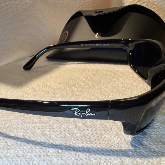 Ray-Ban 57 mm pillow polarized rectangle Sunglasses - Picture 3 of 5